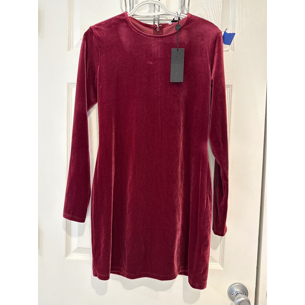 Gianni Bini‎ Velvet Bodycon Dress Long Sleeve Party Cocktail Dress S